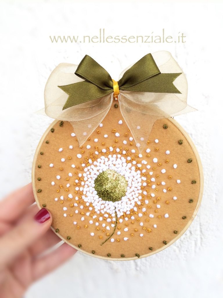 Soffione - Embroidery Hoop Art i telai ricamai a mano